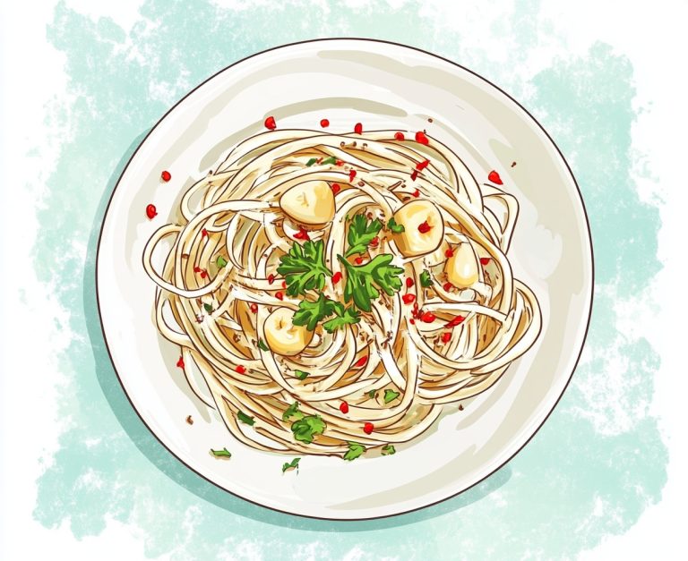 Whimsical Spaghetti Illustration