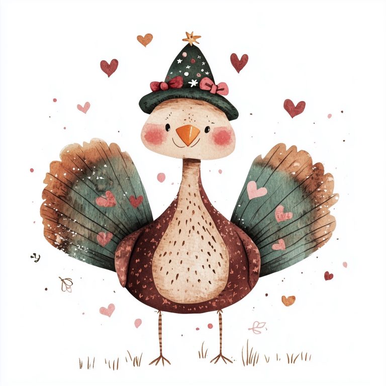 Whimsical Turkey Illustration