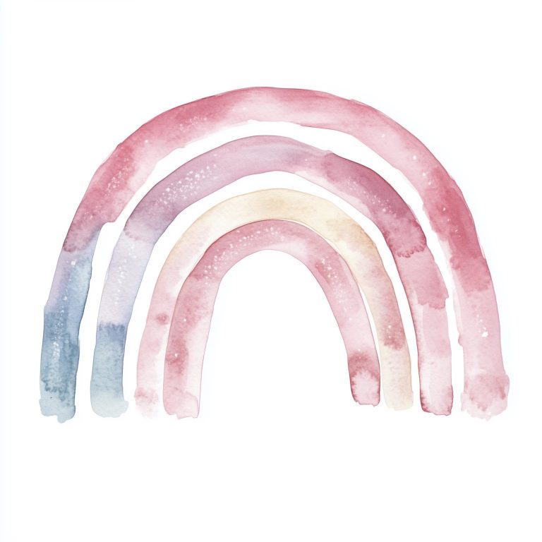 Whimsical Watercolor Rainbow