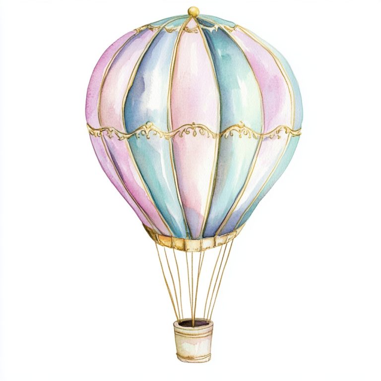 Whimsical Watercolour Balloon Design