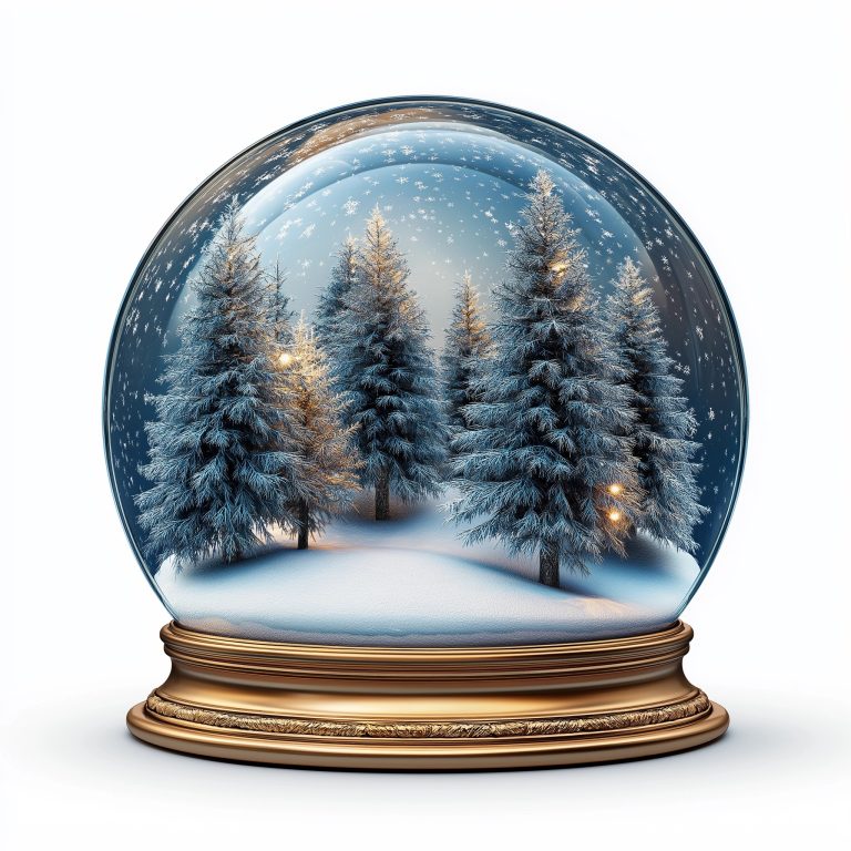 Winter Trees Snow Globe