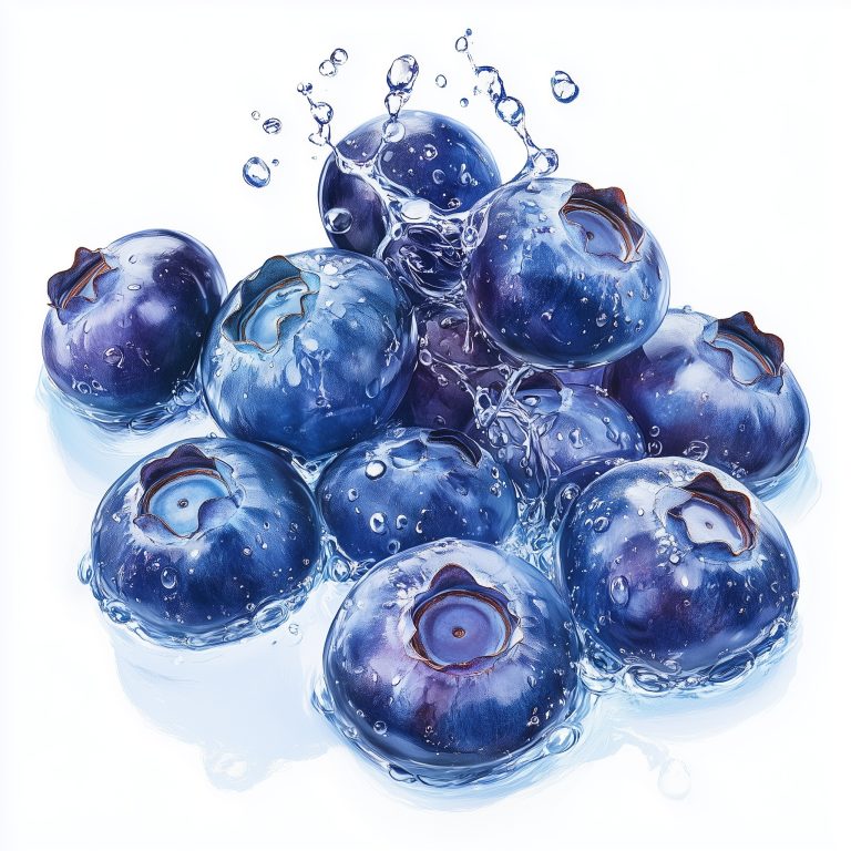 X Ray Blueberries with Water