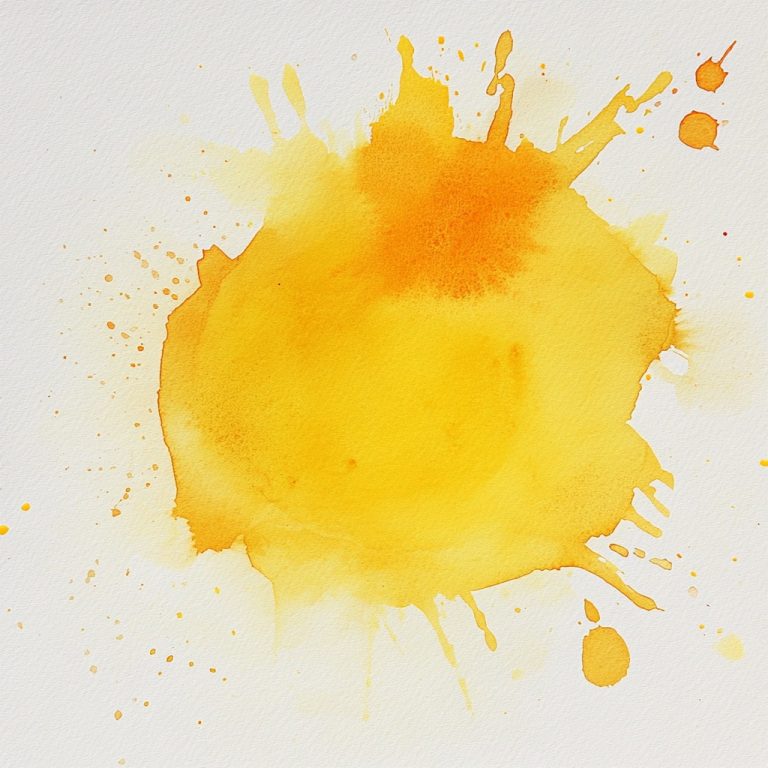 Yellow Watercolor Blob