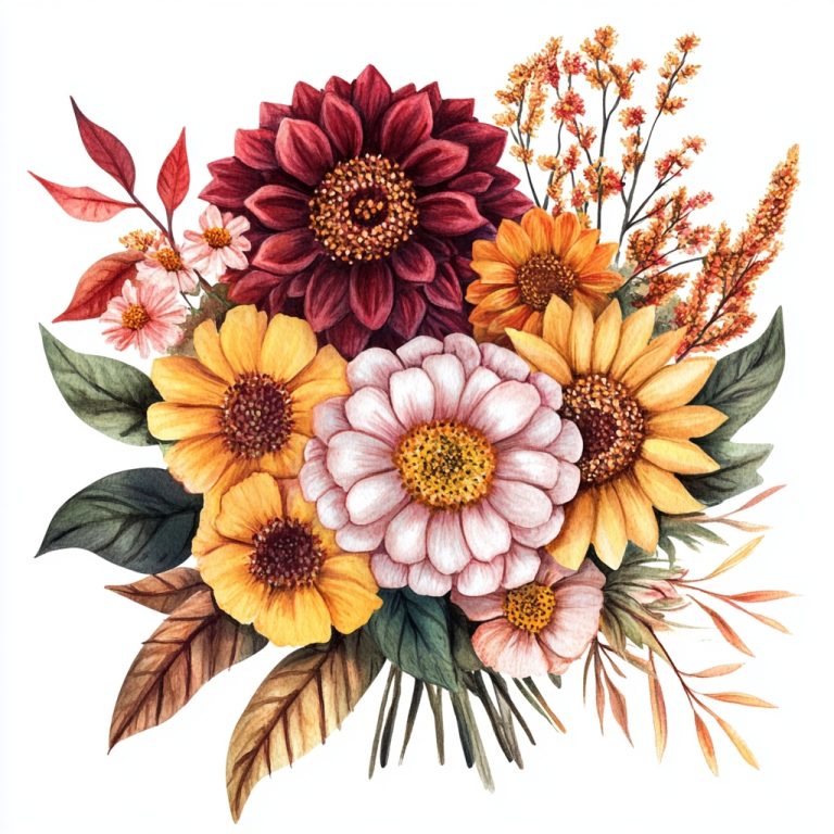 Zinnia Floral 5